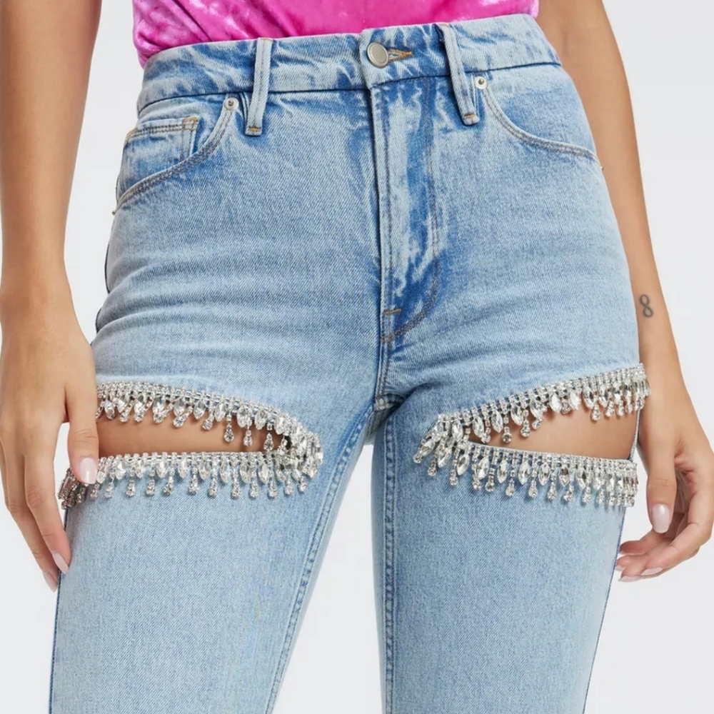 GOOD AMERICAN Good ICON DIAMOND CUT JEANS